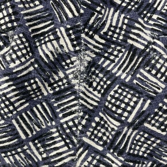 Anthropologie Cartonnier Charlie Ankle Cropped Pant Navy Block Stripe Size 6 - Picture 11 of 12